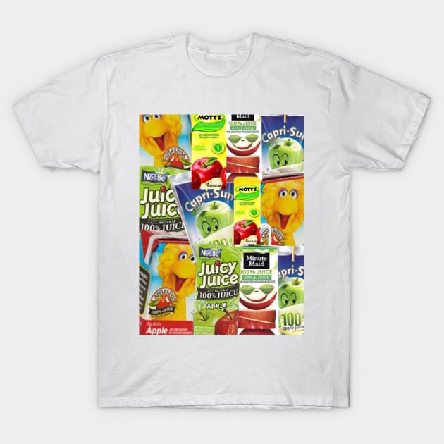 juice boxes pattern T-Shirt by richercollections